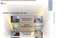 Desktop Screenshot of malerfirma-boettcher.de