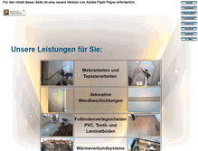 Tablet Screenshot of malerfirma-boettcher.de